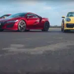 Watch an Acura NSX Race to 150 MPH Against a Nissan GT-R and a Porsche Turbo